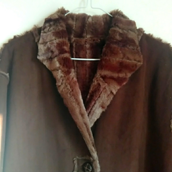 NWNT Winter Shamwa coat brown large size - Picture 2 of 9